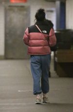 LILY ALLEN Out Smoking as She Waits for Subway in New York 04/28/2022