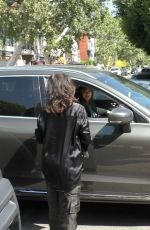 LILY COLLINS Pick up a Package on Melrose Place in West Hollywood 04/15/2022