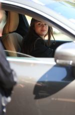 LILY COLLINS Pick up a Package on Melrose Place in West Hollywood 04/15/2022