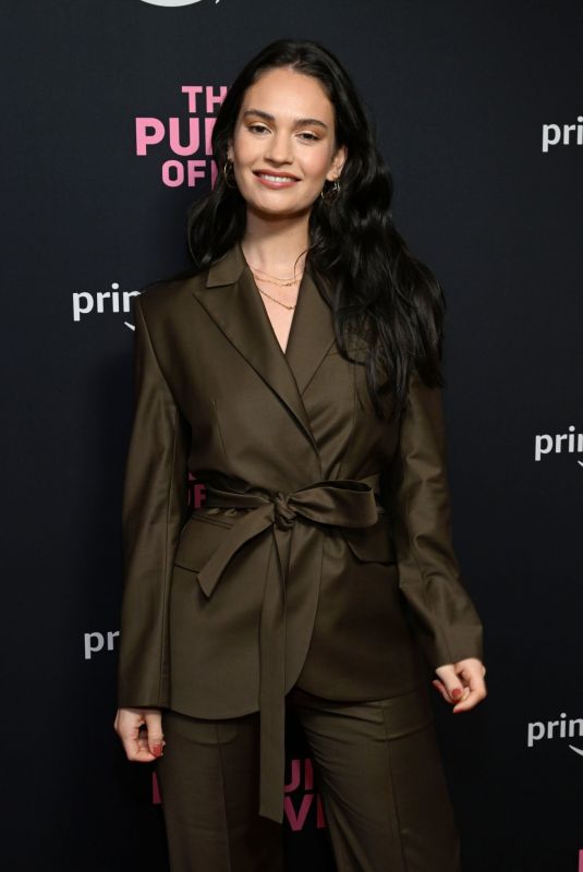 LILY JAMES at The Pursuit of Love FYC Screening in West Hollywood 04/24/2022