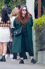 LILY KERSHAW Waits in Line for Lunch at All Time in Los Feliz 04/02/2022
