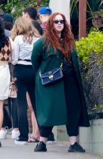 LILY KERSHAW Waits in Line for Lunch at All Time in Los Feliz 04/02/2022
