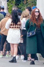 LILY KERSHAW Waits in Line for Lunch at All Time in Los Feliz 04/02/2022