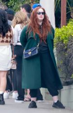 LILY KERSHAW Waits in Line for Lunch at All Time in Los Feliz 04/02/2022