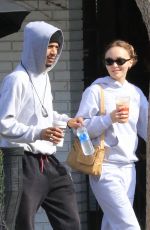 LILY-ROSE DEPP Out for Coffee in Los Angeles 04/01/2022