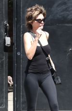 LISA RINNA Leaves a Hair Salon in West Hollywood 04/07/2022