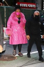 LIZZO Arrives at Today Show in New York 04/11/2022