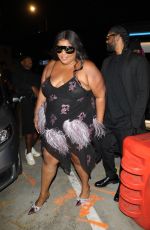LIZZO Out to Celebrate Her Birthday at Craig