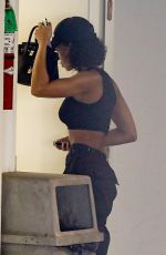 LORI HARVEY Arrives at a Studio in Los Angeles 04/29/2022