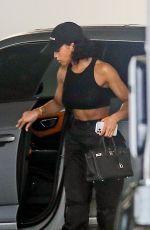 LORI HARVEY Arrives at a Studio in Los Angeles 04/29/2022