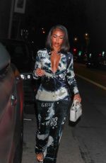 LORI HARVEY Arrives at Olivietta in West Hollywood 04/03/2022
