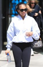 LORI HARVEY Heading to Pilates Class in West Hollywood 04/05/2022