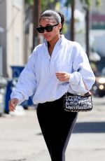LORI HARVEY Heading to Pilates Class in West Hollywood 04/05/2022