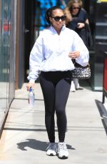 LORI HARVEY Heading to Pilates Class in West Hollywood 04/05/2022