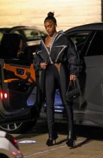 LORI HARVEY Out for Dinner at Nobu in Malibu 04/01/2022