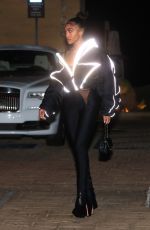LORI HARVEY Out for Dinner at Nobu in Malibu 04/01/2022