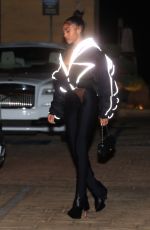 LORI HARVEY Out for Dinner at Nobu in Malibu 04/01/2022