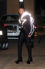 LORI HARVEY Out for Dinner at Nobu in Malibu 04/01/2022