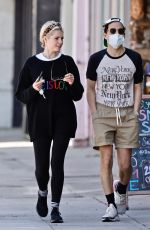 LUCY BOYNTON and Rami Malek Out Shopping in Stidio City 04/223/2022