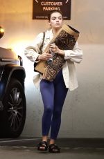 LUCY HALE Arrives at a Yoga Class in Los Angeles 04/02/2022