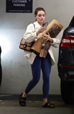 LUCY HALE Arrives at a Yoga Class in Los Angeles 04/02/2022