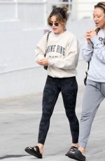 LUCY HALE Arrives at Olympic Spa with a Friend in Los Angeles 04/04/2022