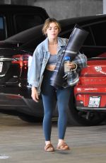 LUCY HALE Arrives at Yoga Class in Sherman Oaks 04/04/2022