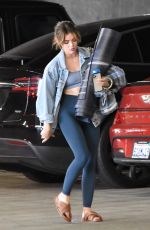 LUCY HALE Arrives at Yoga Class in Sherman Oaks 04/04/2022
