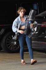 LUCY HALE Arrives at Yoga Class in Sherman Oaks 04/04/2022