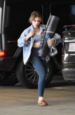 LUCY HALE Arrives at Yoga Class in Sherman Oaks 04/04/2022