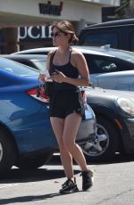 LUCY HALE at UPS Store in Stdio City 04/08/2022