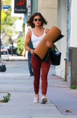 LUCY HALE Heading to Yoga Class in West Hollywood 04/26/2022
