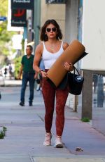 LUCY HALE Heading to Yoga Class in West Hollywood 04/26/2022