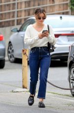 LUCY HALE Leaves a Dermatology Office in West Hollywood 04/02/2022