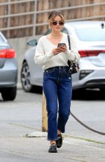 LUCY HALE Leaves a Dermatology Office in West Hollywood 04/02/2022