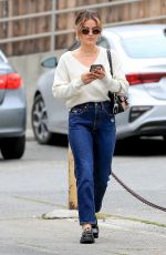 LUCY HALE Leaves a Dermatology Office in West Hollywood 04/02/2022