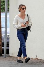 LUCY HALE Leaves a Dermatology Office in West Hollywood 04/02/2022