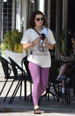 LUCY HALE Leaves Monday Workout Session in Studio City 04/11/2022
