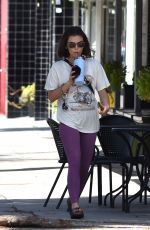 LUCY HALE Leaves Monday Workout Session in Studio City 04/11/2022
