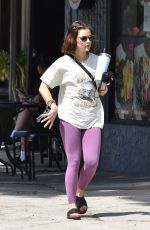 LUCY HALE Leaves Monday Workout Session in Studio City 04/11/2022