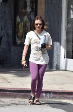 LUCY HALE Leaves Monday Workout Session in Studio City 04/11/2022