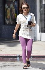 LUCY HALE Leaves Pilates Session in Los Angeles 04/13/2022