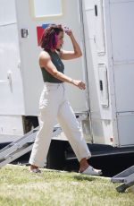 LUCY HALE on the Set of a New Project in Los Angeles 04/24/2022