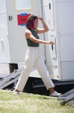 LUCY HALE on the Set of a New Project in Los Angeles 04/24/2022