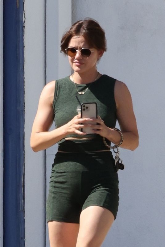 LUCY HALE Out for Afternoon Hike at Griffith Park in Los Angeles 04/07/2022
