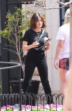 LUCY HALE Out for Coffee at Alfred Coffee in Pacific Palisades 04/10/2022