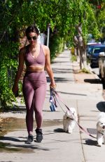 LUCY HALE Out Hiking with Her Dogs in Los Angeles 04/25/2022
