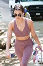 LUCY HALE Out Hiking with Her Dogs in Los Angeles 04/25/2022