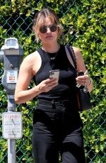 LUCY HALE Out with Her Dog in Studio City 04/06/2022