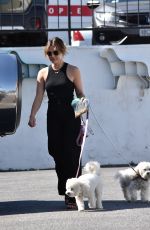 LUCY HALE Out with Her Dog in Studio City 04/06/2022